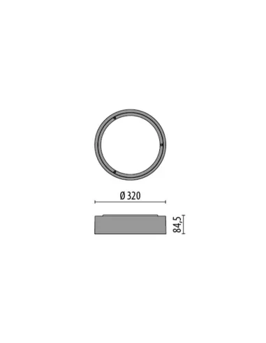 Leistung in der Beleuchtung 303063 Drop 28 LED 16 W SMD 3000 K weiß